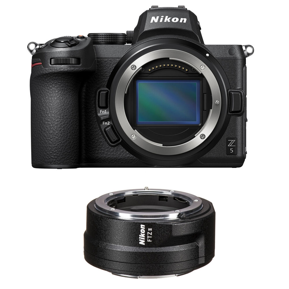 Nikon Z5 Mirrorless Digital Camera + FTZ II Mount Adapter - 2 Year Warranty - Next Day Delivery