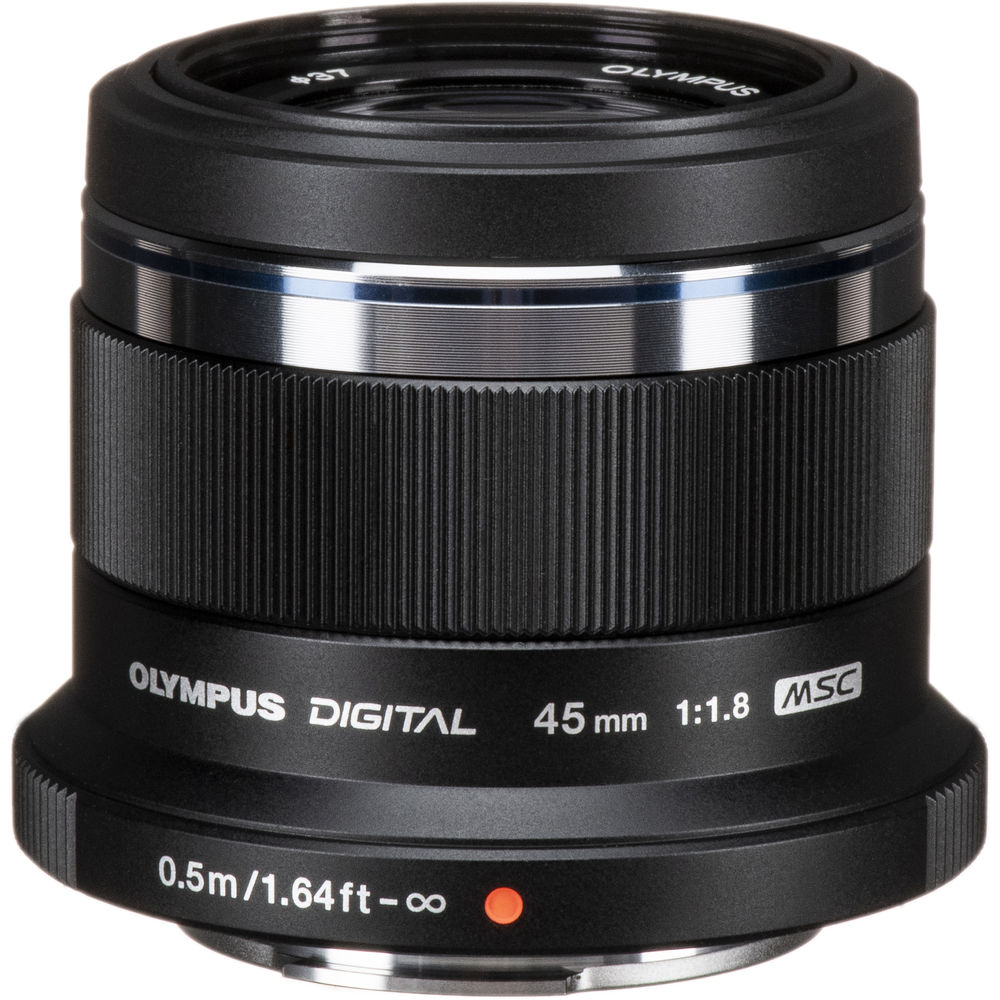 Olympus M&#46;Zuiko Digital 45mm f&#47;1&#46;8 Lens &#40;Black&#41; &#45; 2 Year Warranty &#45; Next Day Delivery