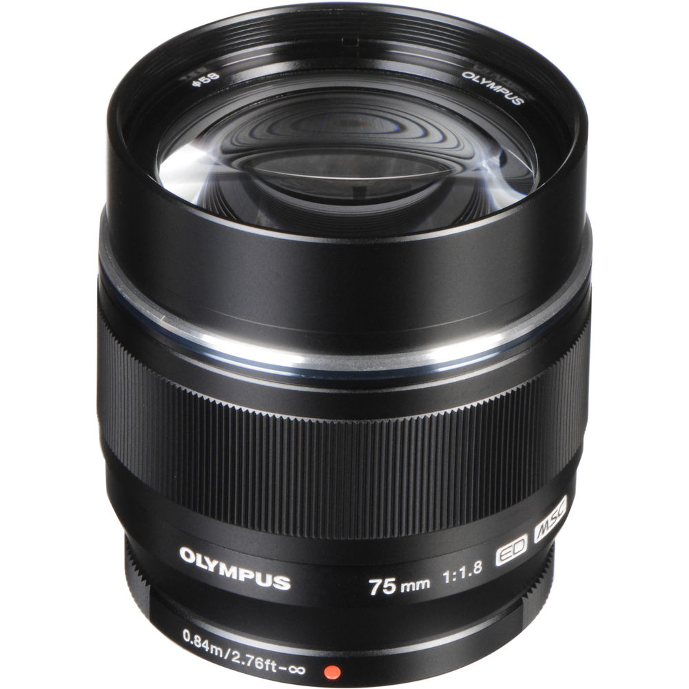 Olympus M&#46;Zuiko Digital ED 75mm f&#47;1&#46;8 Lens &#40;Black&#41; &#45; 2 Year Warranty &#45; Next Day Delivery