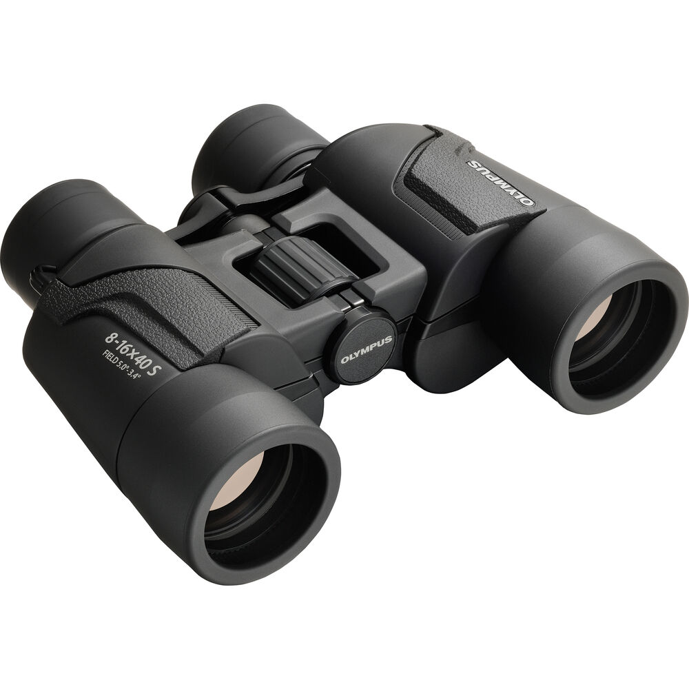 Olympus 8&#45;16x40 Explorer S Zoom Binoculars &#40;Black&#41; &#45; 2 Year Warranty &#45; Next Day Delivery